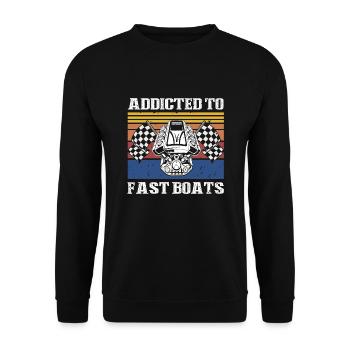 Conception de bateaux de dragster pour les plaisanciers de course - Sweat-shirt Unisexe - noir - Devant - Alina (178cm) & Michal (187cm)