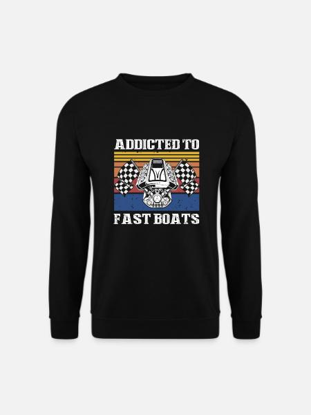 Drag Boot Design für Rennbootfahrer - Unisex Pullover - Schwarz