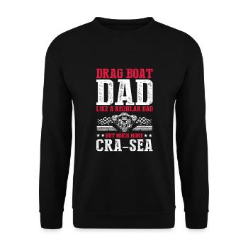 Conception de bateaux de dragster pour les plaisanciers de course - Sweat-shirt Unisexe - noir - Devant - Alina (178cm) & Michal (187cm)