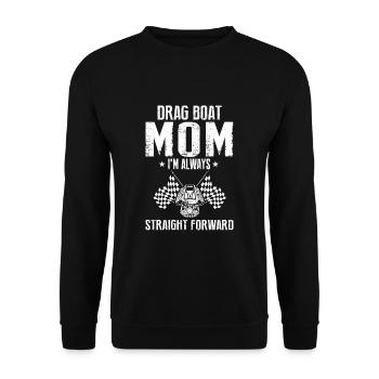 Speedboat Racing Design for Racing Boaters - Unisex Sweatshirt - black - Front - Alina (178cm) & Michal (187cm)