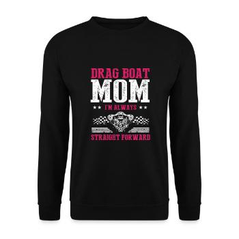 Conception de bateaux de course pour les courses de dragsters - Sweat-shirt Unisexe - noir - Devant - Alina (178cm) & Michal (187cm)