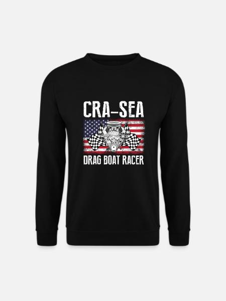 Drag Boot Design für Rennbootfahrer - Unisex Pullover - Schwarz
