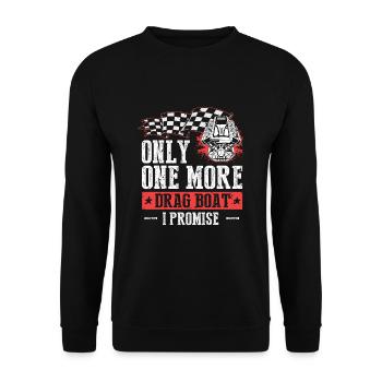 Speedboat Racing Design for Racing Boaters - Unisex Sweatshirt - black - Front - Alina (178cm) & Michal (187cm)