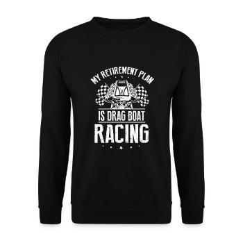 Conception de bateaux de dragster pour les plaisanciers de course - Sweat-shirt Unisexe - noir - Devant - Alina (178cm) & Michal (187cm)