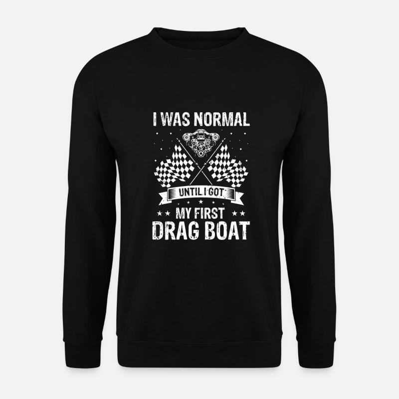 Drag Boot Design für Rennbootfahrer - Unisex Pullover - Schwarz
