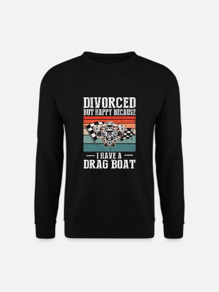 Drag Boot Design für Rennbootfahrer - Unisex Pullover - Schwarz