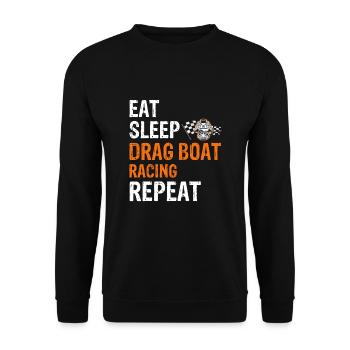 Conception de bateaux de dragster pour les plaisanciers de course - Sweat-shirt Unisexe - noir - Devant - Alina (178cm) & Michal (187cm)