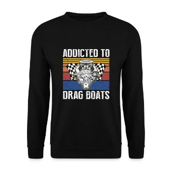 Conception de bateaux de dragster pour les plaisanciers de course - Sweat-shirt Unisexe - noir - Devant - Alina (178cm) & Michal (187cm)