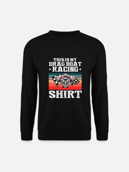 Drag Boot Design für Rennbootfahrer - Unisex Pullover - Schwarz