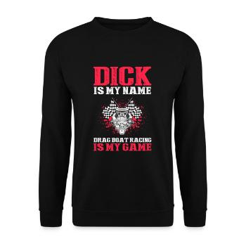 Conception de bateaux de dragster pour les plaisanciers de course - Sweat-shirt Unisexe - noir - Devant - Alina (178cm) & Michal (187cm)