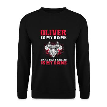 Conception de bateaux de dragster pour les plaisanciers de course - Sweat-shirt Unisexe - noir - Devant - Alina (178cm) & Michal (187cm)
