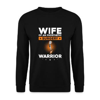 Conception de prothèses de jambe et prothèses de jambe - Sweat-shirt Unisexe - noir - Devant - Alina (178cm) & Michal (187cm)