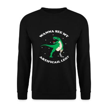 Conception de prothèses de jambe et prothèses de jambe - Sweat-shirt Unisexe - noir - Devant - Alina (178cm) & Michal (187cm)