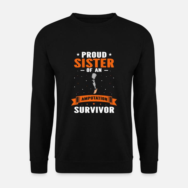 Beinprothesendesign und Beinprothesen - Unisex Pullover - Schwarz