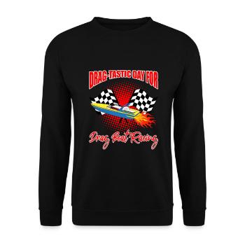 Conception de bateaux de dragster pour les plaisanciers de course - Sweat-shirt Unisexe - noir - Devant - Alina (178cm) & Michal (187cm)