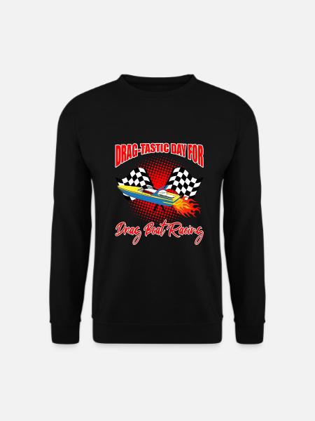 Drag Boot Design für Rennbootfahrer - Unisex Pullover - Schwarz