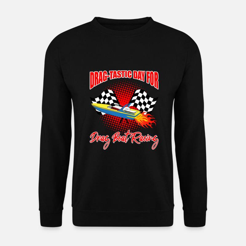 Drag Boot Design für Rennbootfahrer - Unisex Pullover - Schwarz