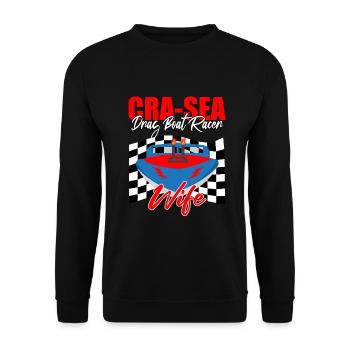 Conception de bateaux de course pour les courses de dragsters - Sweat-shirt Unisexe - noir - Devant - Alina (178cm) & Michal (187cm)