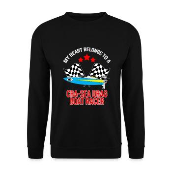 Conception de bateaux de dragster pour les plaisanciers de course - Sweat-shirt Unisexe - noir - Devant - Alina (178cm) & Michal (187cm)