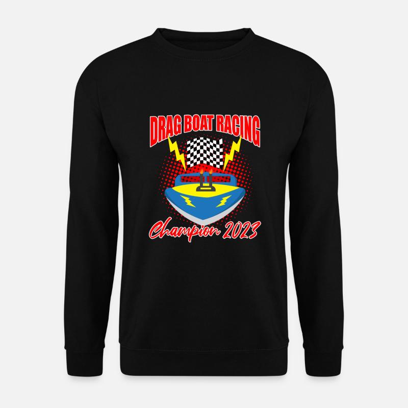 Schnellboot-Rennen Design for Rennbootfahrer - Unisex Pullover - Schwarz