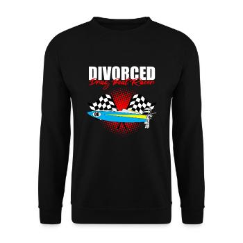 Conception de bateaux de course pour les courses de dragsters - Sweat-shirt Unisexe - noir - Devant - Alina (178cm) & Michal (187cm)