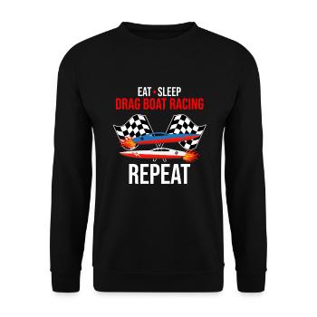 Conception de bateaux de dragster pour les plaisanciers de course - Sweat-shirt Unisexe - noir - Devant - Alina (178cm) & Michal (187cm)