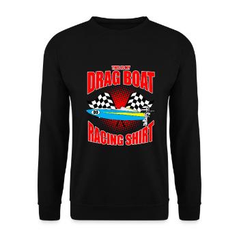 Speedboat Racing Design for Racing Boaters - Unisex Sweatshirt - black - Front - Alina (178cm) & Michal (187cm)