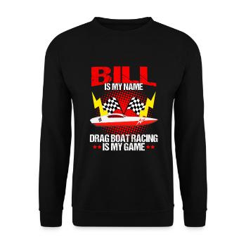 Conception de bateaux de dragster pour les plaisanciers de course - Sweat-shirt Unisexe - noir - Devant - Alina (178cm) & Michal (187cm)