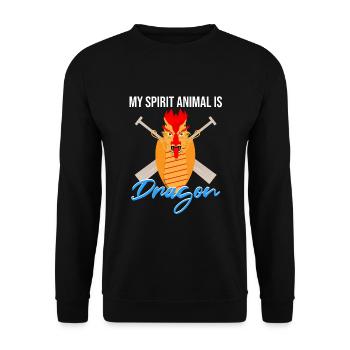 Pagayage de bateaux-dragons pour le festival des courses de bateaux-dragons - Sweat-shirt Unisexe - noir - Devant - Alina (178cm) & Michal (187cm)