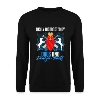 Entraîneur de bateaux-dragons pour les courses de bateaux chinois - Sweat-shirt Unisexe - noir - Devant - Alina (178cm) & Michal (187cm)