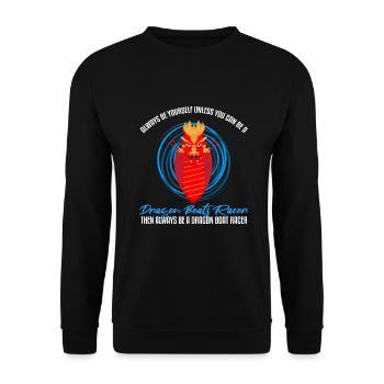 Drachenbootrennen-Design für Drachenbootfahren - Unisex Pullover - Schwarz - Vorne - Alina (178cm) & Michal (187cm)