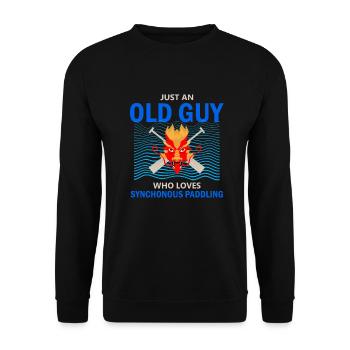 Pagayage de bateaux-dragons pour le festival des courses de bateaux-dragons - Sweat-shirt Unisexe - noir - Devant - Alina (178cm) & Michal (187cm)