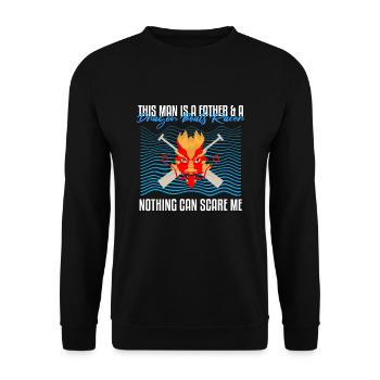 Dragon Boat Theme for Dragon Boat Paddling - Unisex Sweatshirt - black - Front - Alina (178cm) & Michal (187cm)