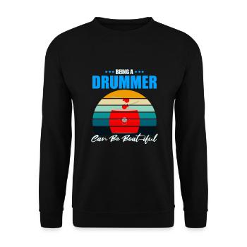 Dragon Boat Trainer for Chinese Boat Racing - Unisex Sweatshirt - black - Front - Alina (178cm) & Michal (187cm)
