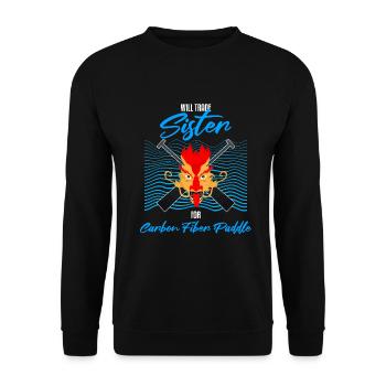 Dragon Boat Paddle pour le Festival de course de bateaux-dragons - Sweat-shirt Unisexe - noir - Devant - Alina (178cm) & Michal (187cm)