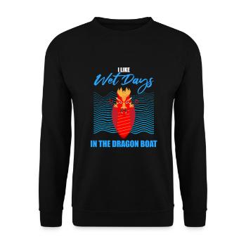 Chinese Boat Race for Dragon Boat Trainers - Unisex Sweatshirt - black - Front - Alina (178cm) & Michal (187cm)