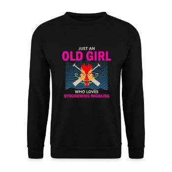 Dragon Boat Trainer for Chinese Boat Racing - Unisex Sweatshirt - black - Front - Alina (178cm) & Michal (187cm)