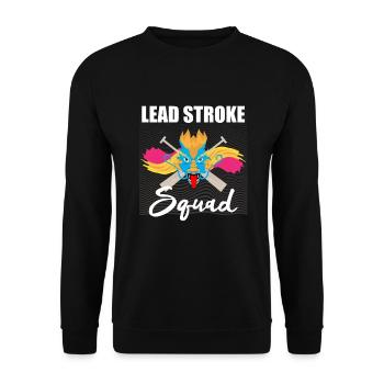 Dragon boating theme for dragon boat paddling - Unisex Sweatshirt - black - Front - Alina (178cm) & Michal (187cm)