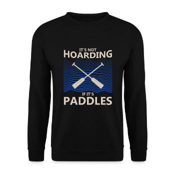 Drachenbootfahren-Thema für Drachenbootpaddeln - Unisex Pullover - Schwarz - Vorne - Alina (178cm) & Michal (187cm)