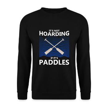 Drachenbootrennen-Design für Drachenbootfahren - Unisex Pullover - Schwarz - Vorne - Alina (178cm) & Michal (187cm)