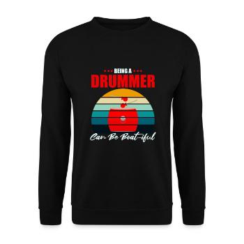 Dragon Boat Trainer for Chinese Boat Racing - Unisex Sweatshirt - black - Front - Alina (178cm) & Michal (187cm)
