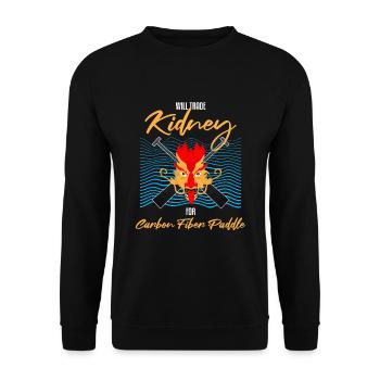 Entraîneur de bateaux-dragons pour les courses de bateaux chinois - Sweat-shirt Unisexe - noir - Devant - Alina (178cm) & Michal (187cm)