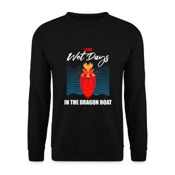 Dragon Boat Paddle pour le Festival de course de bateaux-dragons - Sweat-shirt Unisexe - noir - Devant - Alina (178cm) & Michal (187cm)