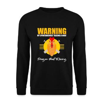 Dragon Boat Trainer for Chinese Boat Racing - Unisex Sweatshirt - black - Front - Alina (178cm) & Michal (187cm)