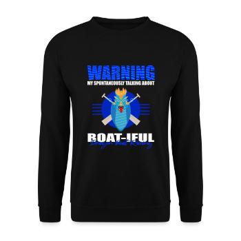 Chinese Boat Race for Dragon Boat Trainers - Unisex Sweatshirt - black - Front - Alina (178cm) & Michal (187cm)