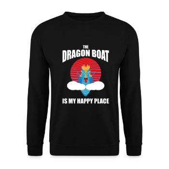 Dragon Boat Paddle pour le Festival de course de bateaux-dragons - Sweat-shirt Unisexe - noir - Devant - Alina (178cm) & Michal (187cm)