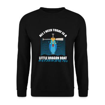 Dragon Boat Trainer for Chinese Boat Racing - Unisex Sweatshirt - black - Front - Alina (178cm) & Michal (187cm)