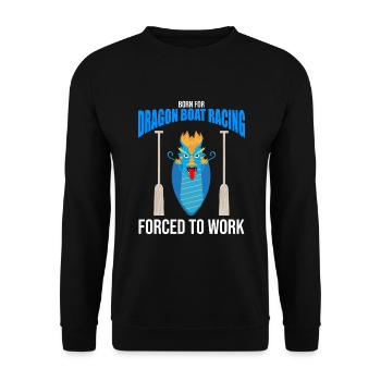 Dragon Boat Trainer for Chinese Boat Racing - Unisex Sweatshirt - black - Front - Alina (178cm) & Michal (187cm)