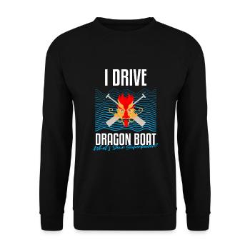 Course de bateaux chinois pour les entraîneurs de bateaux-dragons - Sweat-shirt Unisexe - noir - Devant - Alina (178cm) & Michal (187cm)