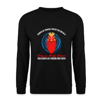 Dragon Boat Paddle pour le Festival de course de bateaux-dragons - Sweat-shirt Unisexe - noir - Devant - Alina (178cm) & Michal (187cm)
